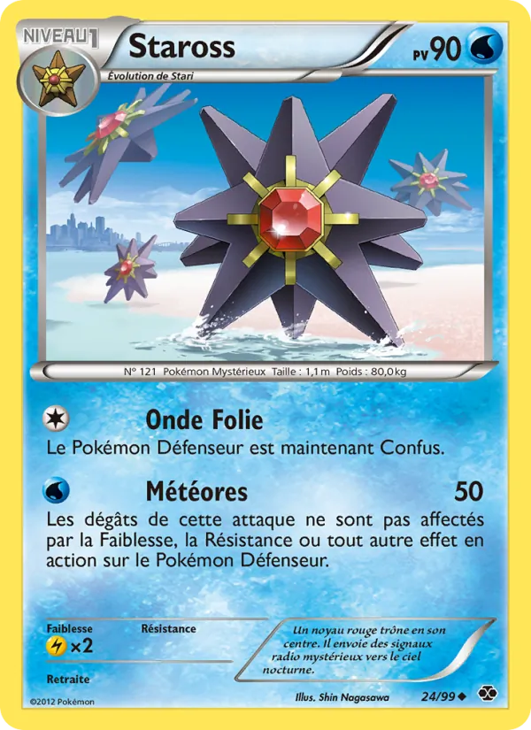 Carte Pokémon Staross de l'extension Destinées Futures