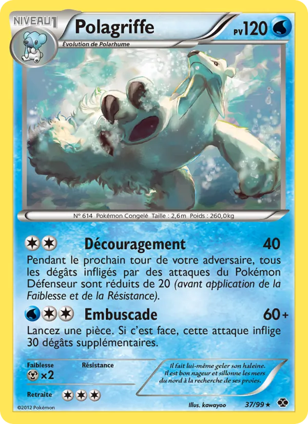 Carte Pokémon Polagriffe de l'extension Destinées Futures