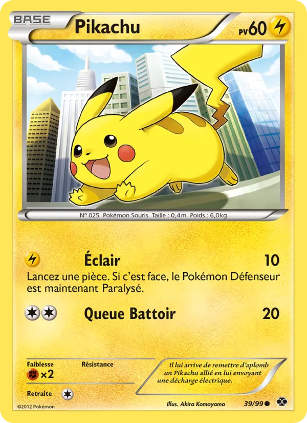 Carte Pokémon Pikachu de l'extension Destinées Futures