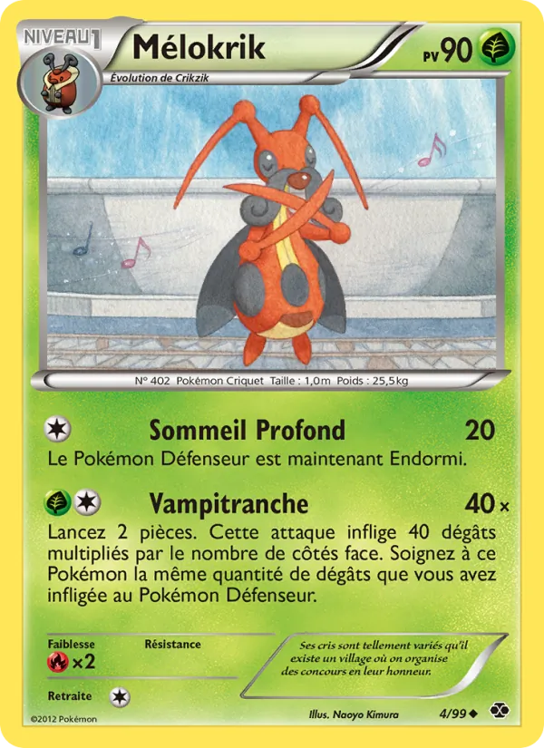 Carte Pokémon Mélokrik de l'extension Destinées Futures