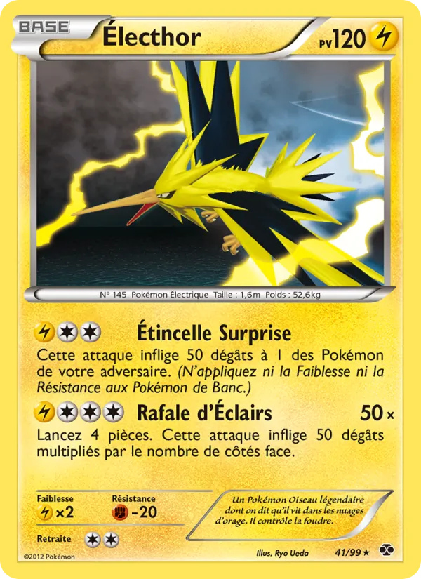 Carte Pokémon Électhor de l'extension Destinées Futures
