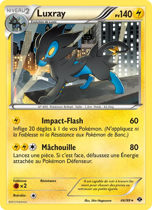 Carte Pokémon Luxray de l'extension Destinées Futures