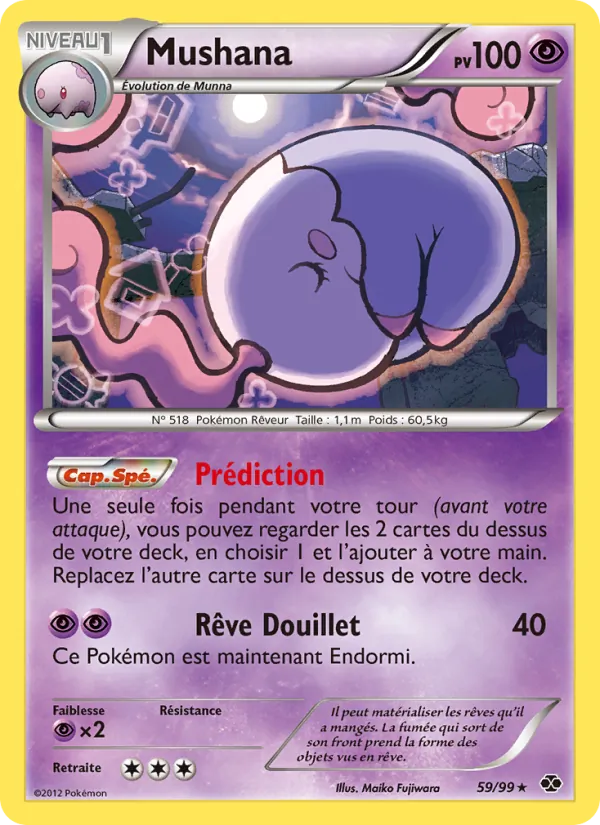 Carte Pokémon Mushana de l'extension Destinées Futures