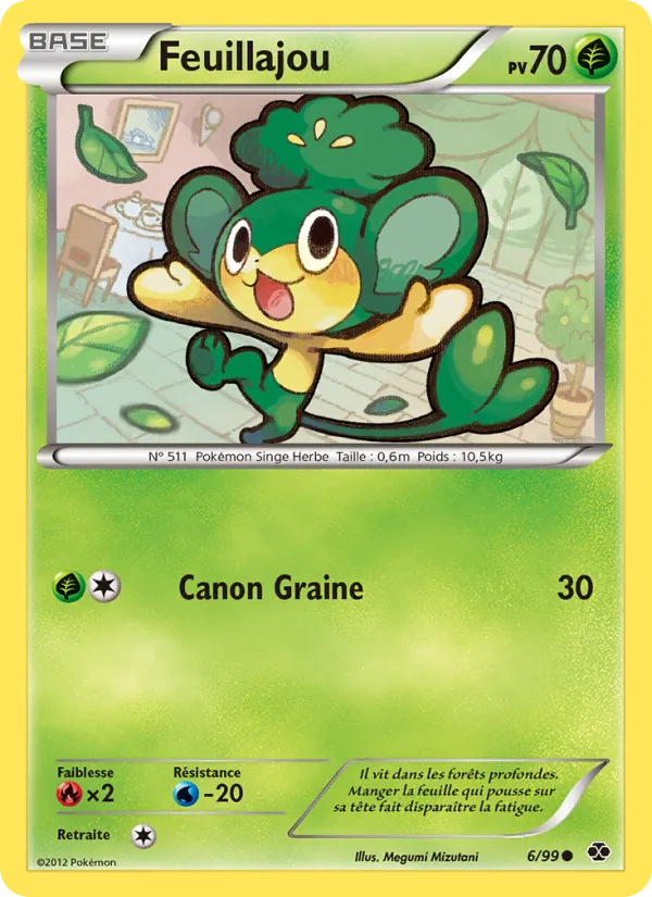 Carte Pokémon Feuillajou de l'extension Destinées Futures