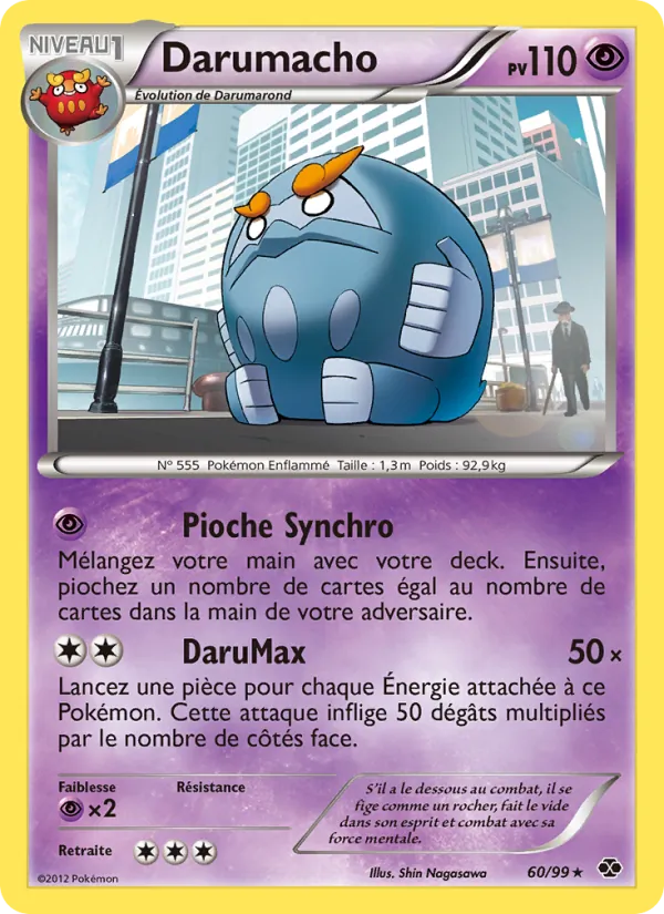 Carte Pokémon Darumacho de l'extension Destinées Futures