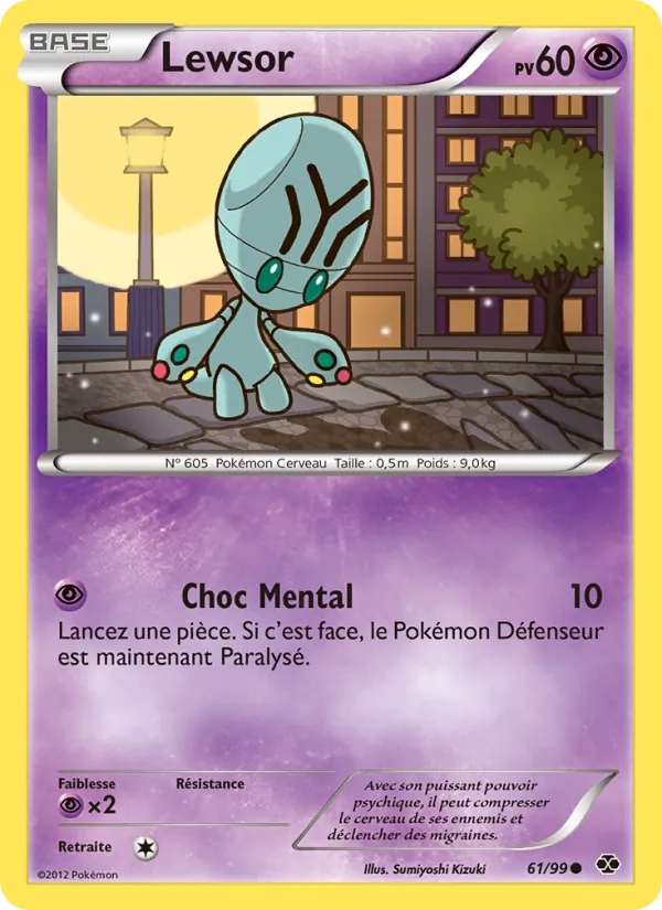 Carte Pokémon Lewsor de l'extension Destinées Futures