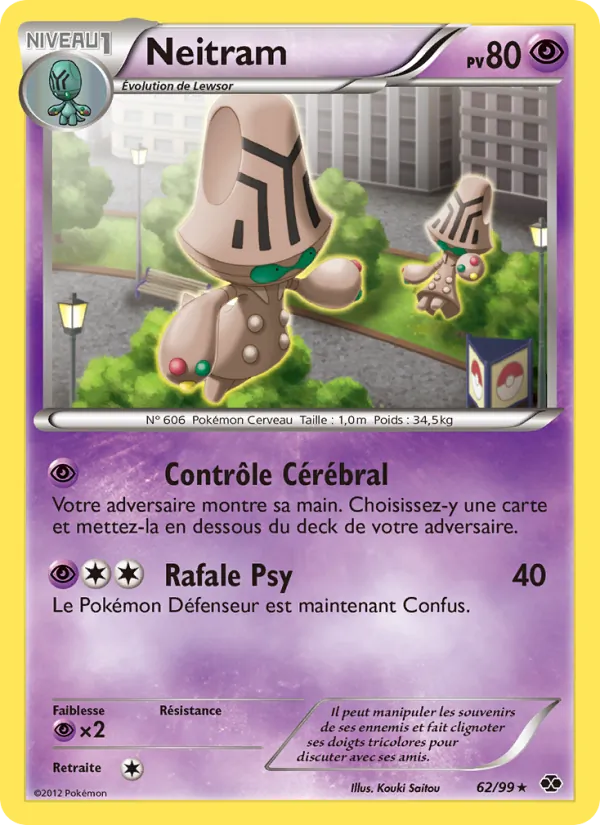 Carte Pokémon Neitram de l'extension Destinées Futures