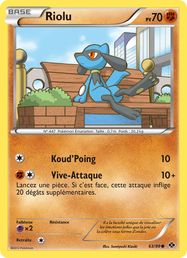 Carte Pokémon Riolu de l'extension Destinées Futures