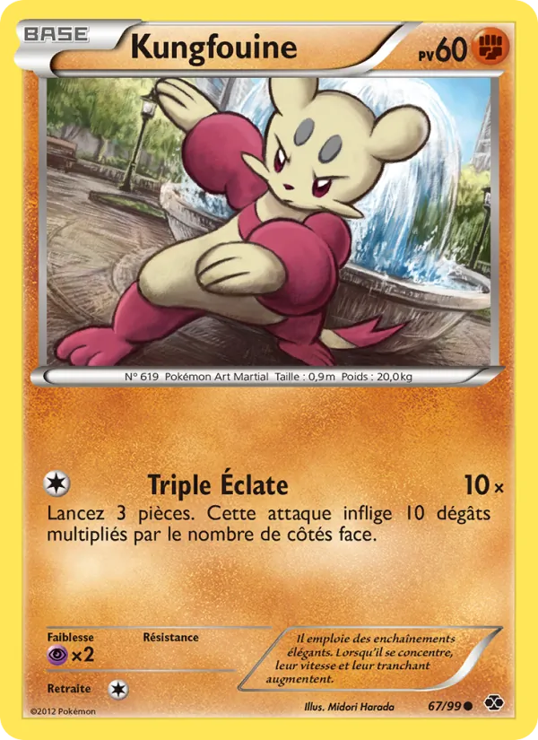 Carte Pokémon Kungfouine de l'extension Destinées Futures