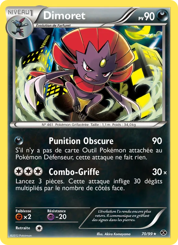 Carte Pokémon Dimoret de l'extension Destinées Futures