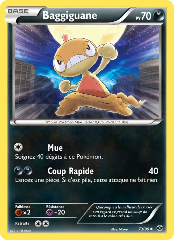 Carte Pokémon Baggiguane de l'extension Destinées Futures