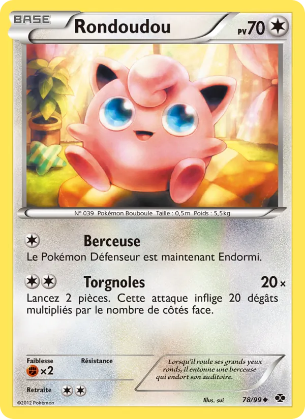 Carte Pokémon Rondoudou de l'extension Destinées Futures