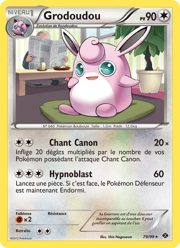 Carte Pokémon Grodoudou de l'extension Destinées Futures