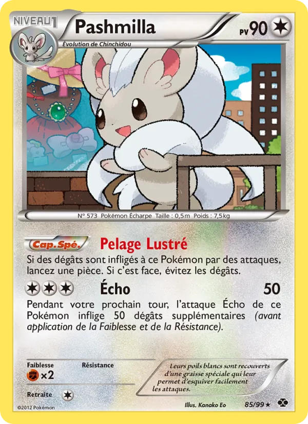 Carte Pokémon Pashmilla de l'extension Destinées Futures