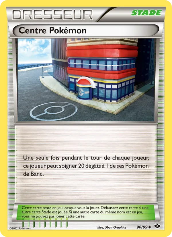 Carte Pokémon Centre Pokémon de l'extension Destinées Futures