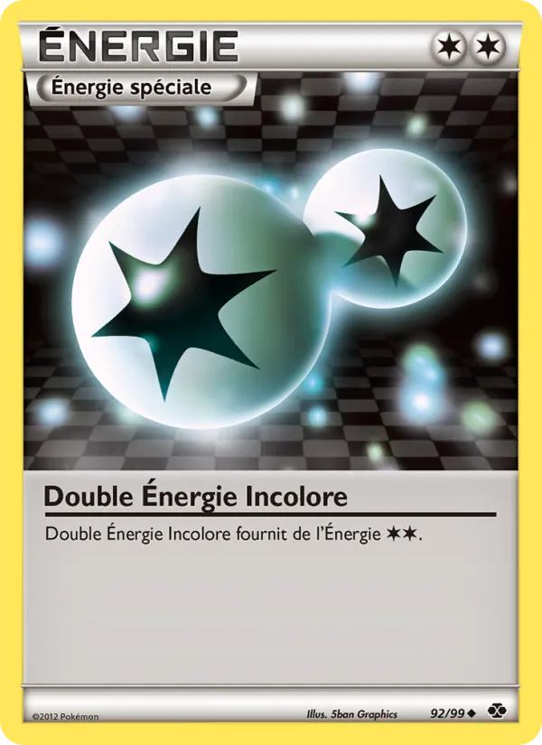 Carte Pokémon Double Énergie Incolore de l'extension Destinées Futures