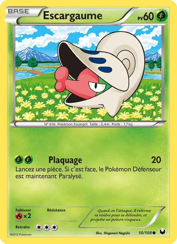Carte Pokémon Escargaume de l'extension Explorateurs Obscurs