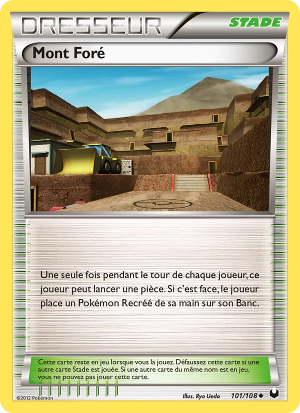 Carte Pokémon Mont Foré de l'extension Explorateurs Obscurs