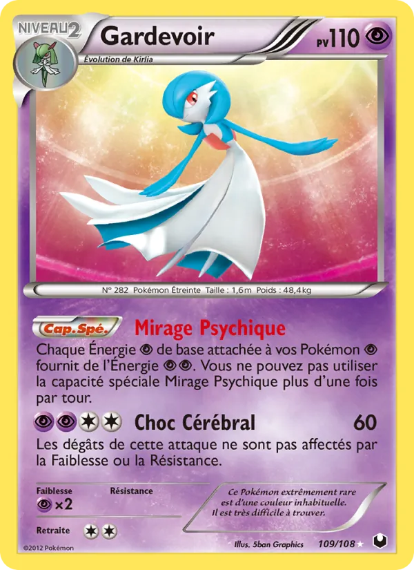 Carte Pokémon Gardevoir de l'extension Explorateurs Obscurs
