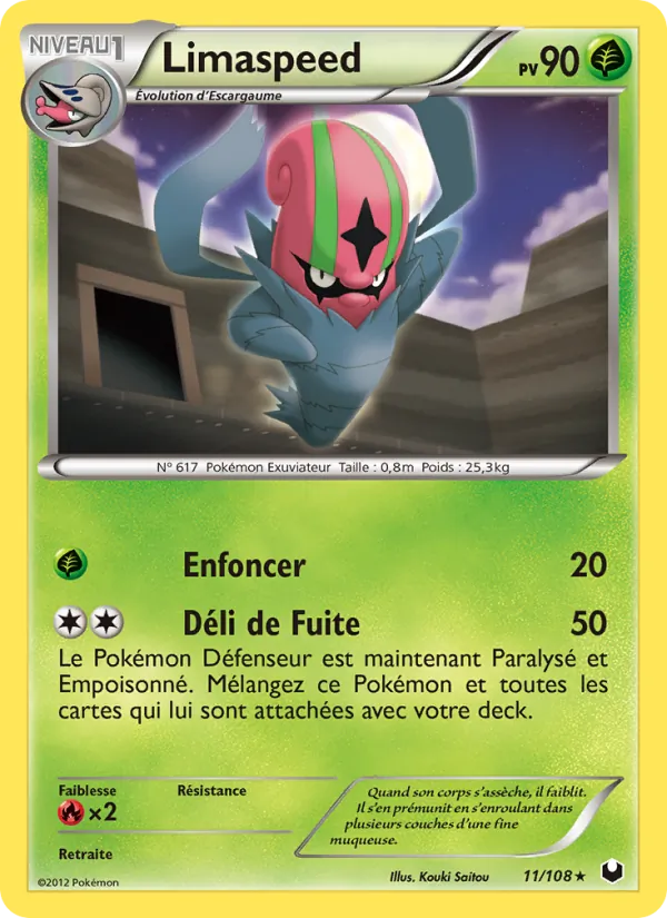 Carte Pokémon Limaspeed de l'extension Explorateurs Obscurs