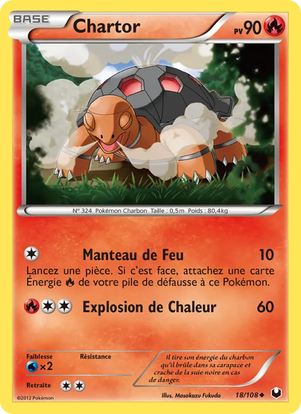 Carte Pokémon Chartor de l'extension Explorateurs Obscurs
