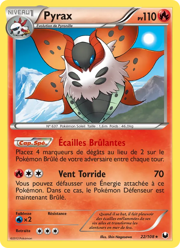 Carte Pokémon Pyrax de l'extension Explorateurs Obscurs