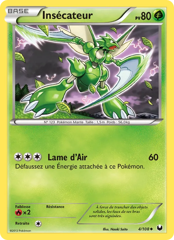 Carte Pokémon Insécateur de l'extension Explorateurs Obscurs