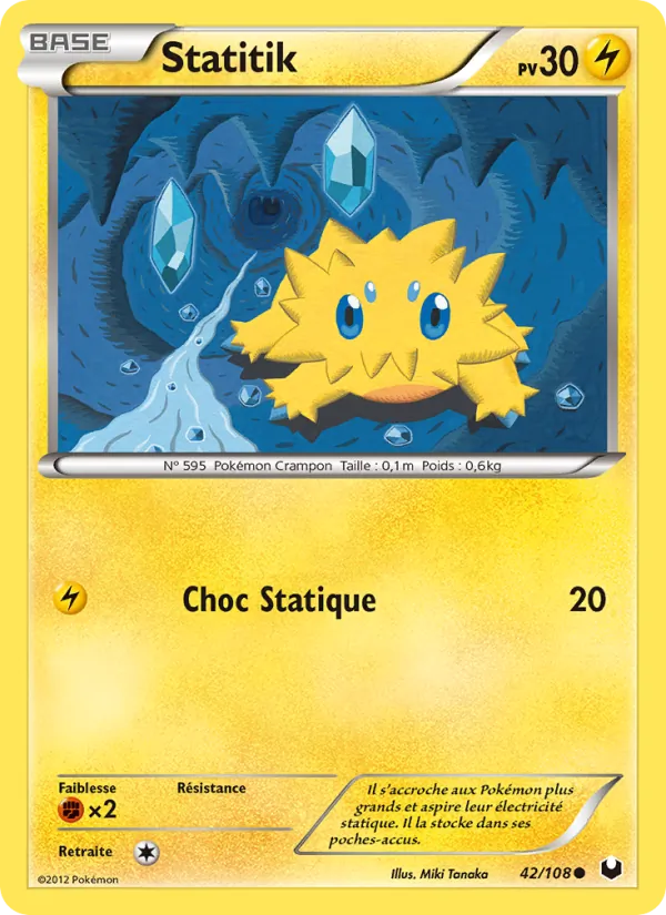 Carte Pokémon Statitik de l'extension Explorateurs Obscurs