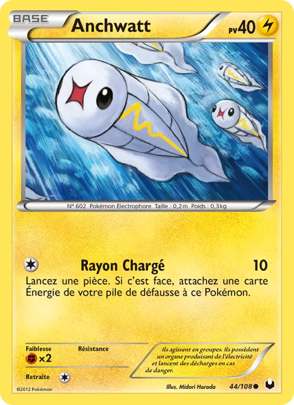 Carte Pokémon Anchwatt de l'extension Explorateurs Obscurs