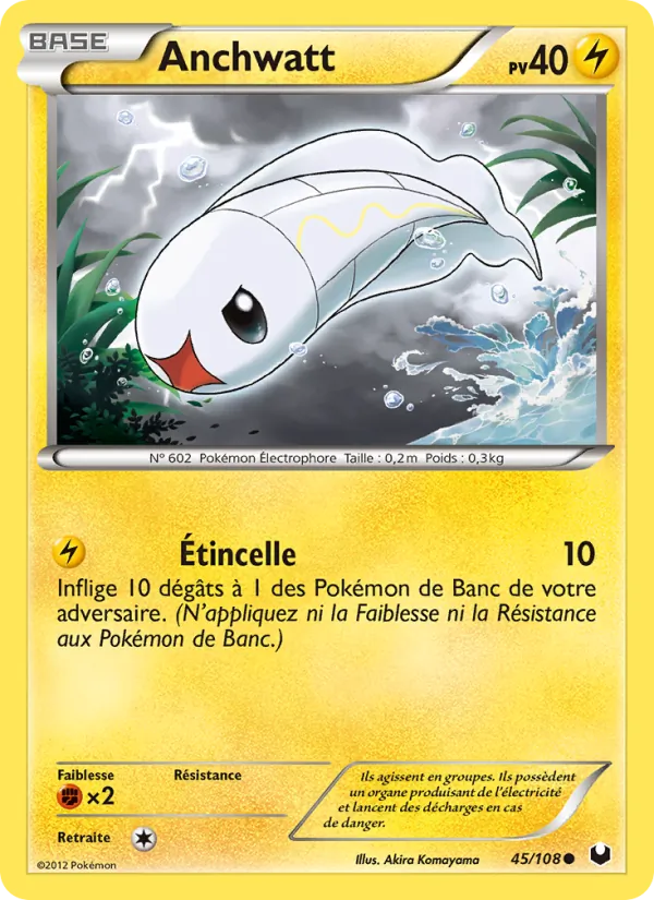 Carte Pokémon Anchwatt de l'extension Explorateurs Obscurs