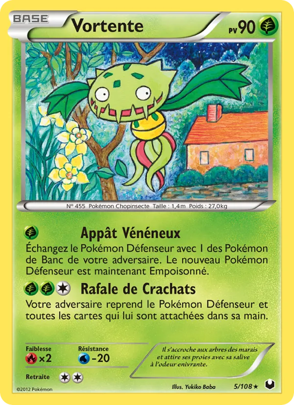 Carte Pokémon Vortente de l'extension Explorateurs Obscurs