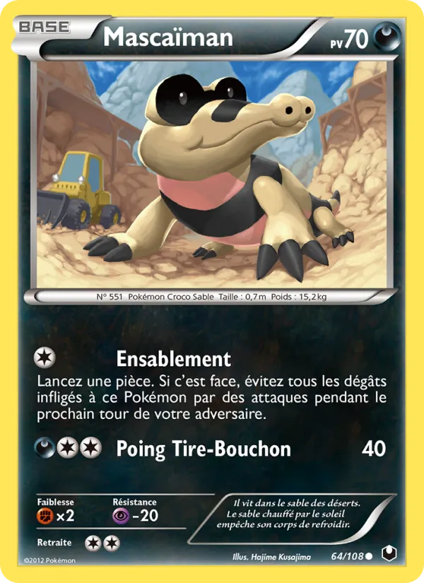 Carte Pokémon Mascaïman de l'extension Explorateurs Obscurs