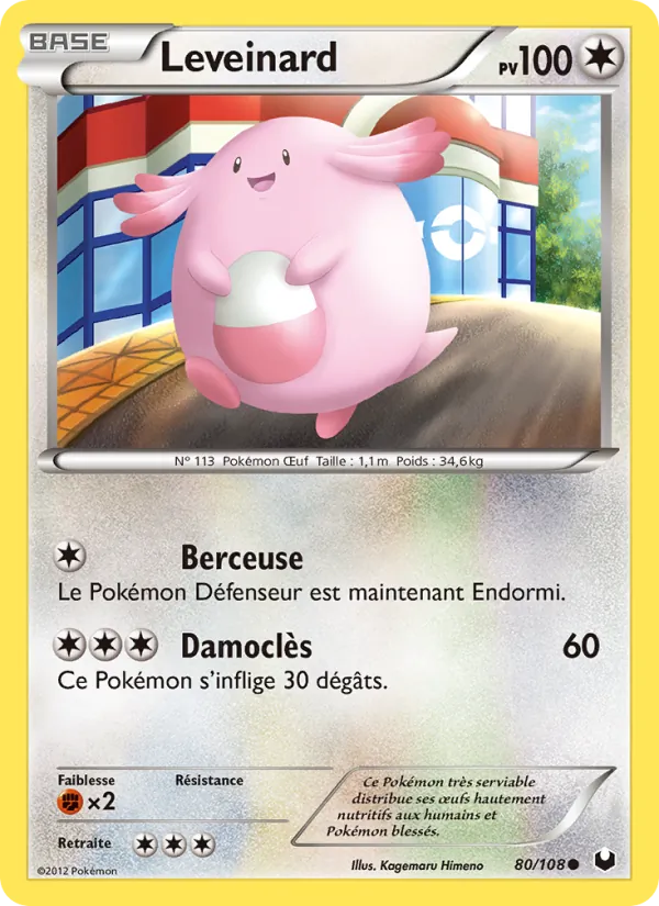 Carte Pokémon Leveinard de l'extension Explorateurs Obscurs