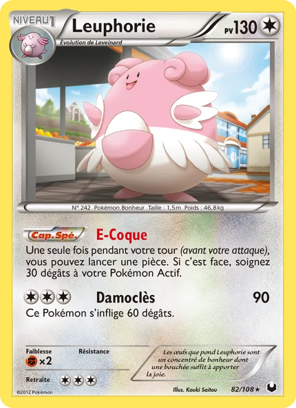 Carte Pokémon Leuphorie de l'extension Explorateurs Obscurs