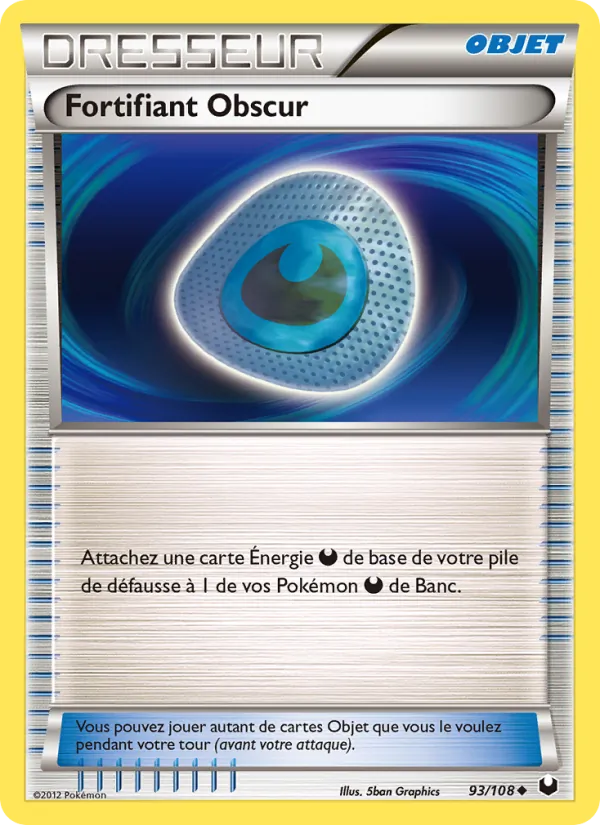 Carte Pokémon Fortifiant Obscur de l'extension Explorateurs Obscurs