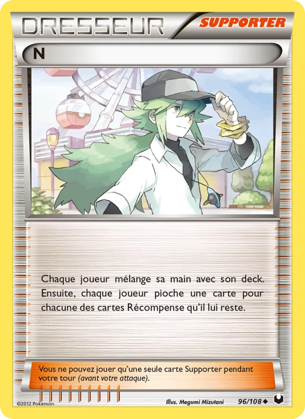Carte Pokémon N de l'extension Explorateurs Obscurs