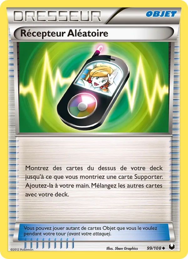 Carte Pokémon Récepteur Aléatoire de l'extension Explorateurs Obscurs
