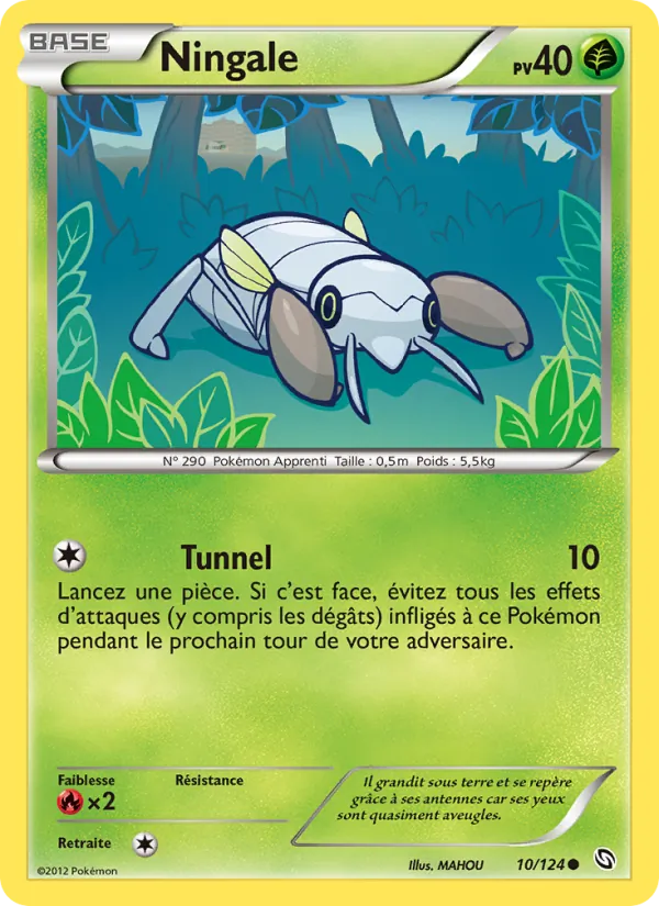 Carte Pokémon Ningale de l'extension Dragons Éxaltés