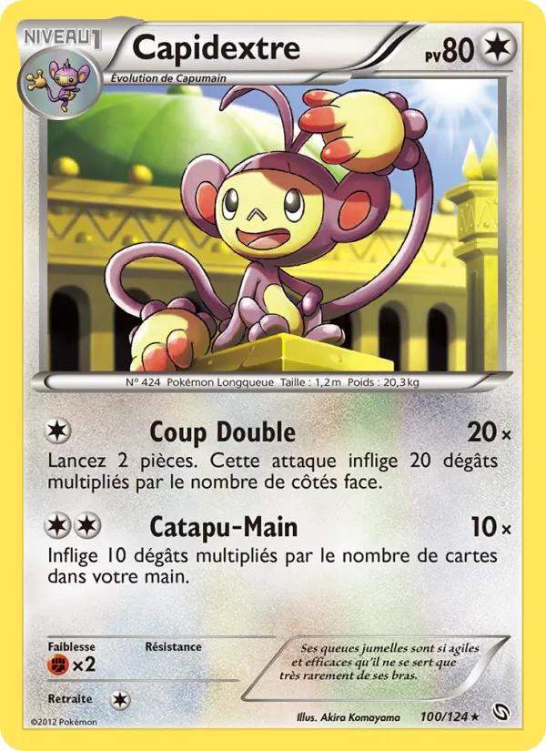 Carte Pokémon Capidextre de l'extension Dragons Éxaltés