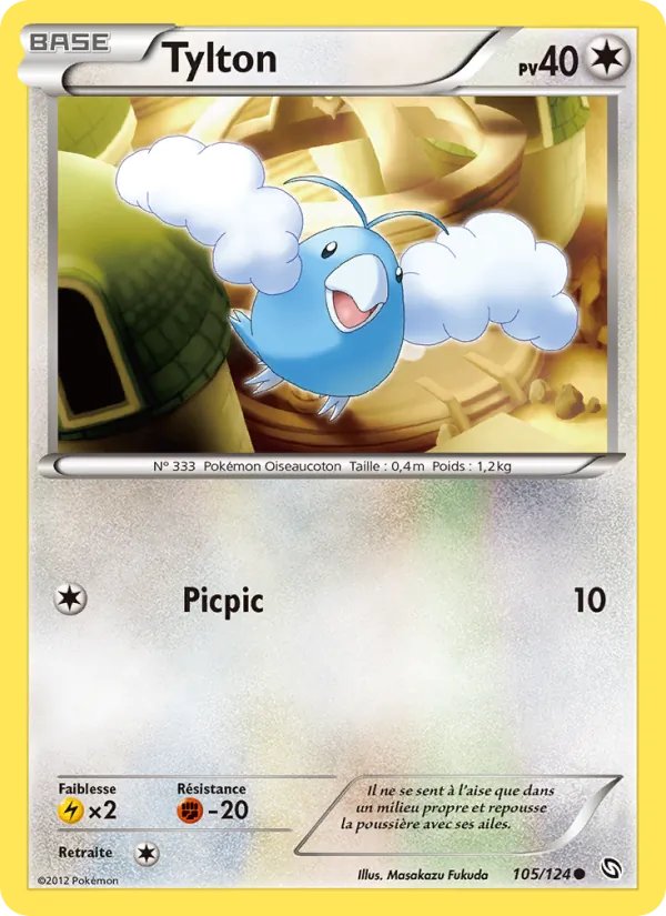 Carte Pokémon Tylton de l'extension Dragons Éxaltés