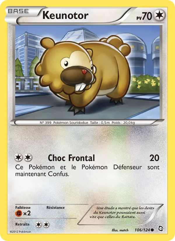 Carte Pokémon Keunotor de l'extension Dragons Éxaltés