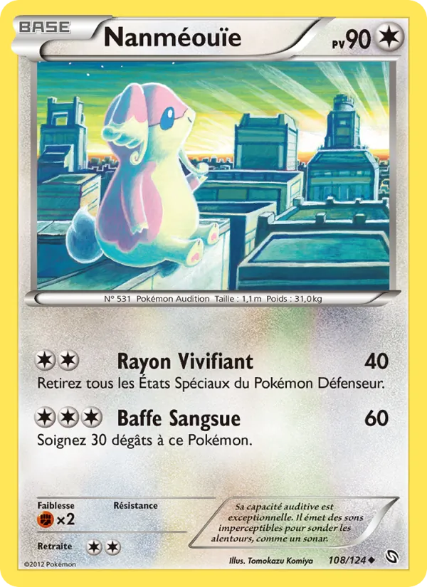 Carte Pokémon Nanméouïe de l'extension Dragons Éxaltés