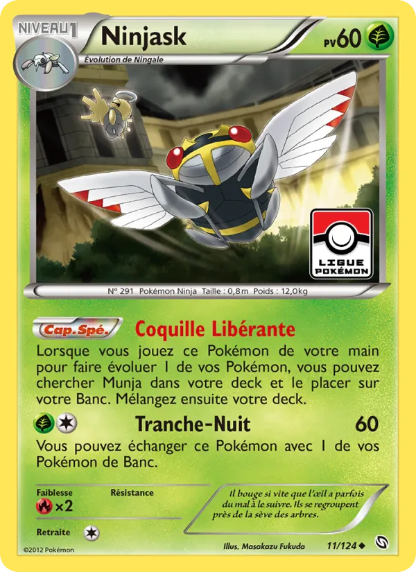 Carte Pokémon Ninjask de l'extension Dragons Éxaltés