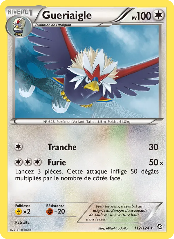 Carte Pokémon Gueriaigle de l'extension Dragons Éxaltés