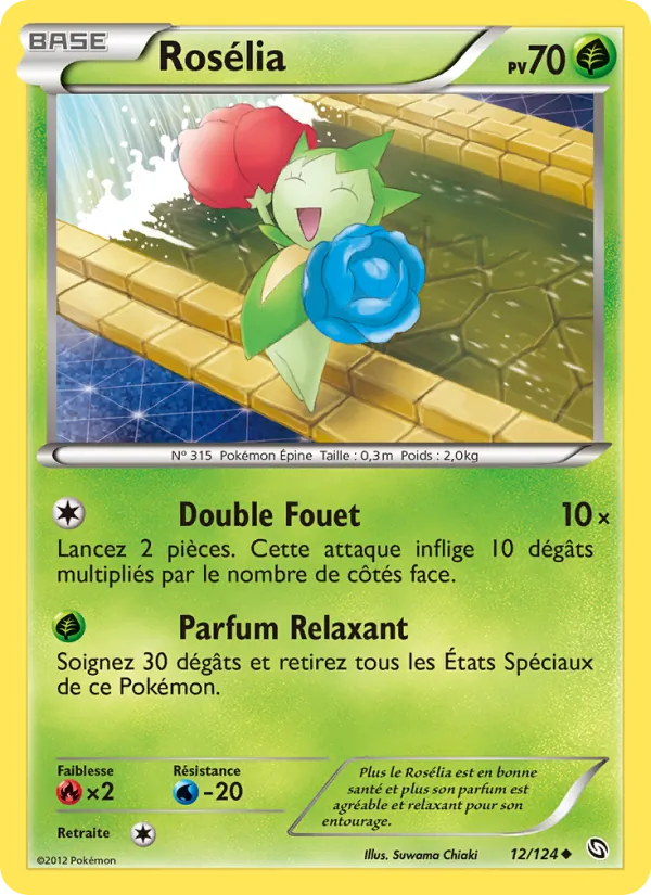 Carte Pokémon Rosélia de l'extension Dragons Éxaltés