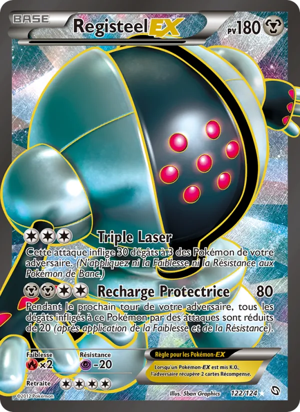 Carte Pokémon Registeel-EX de l'extension Dragons Éxaltés