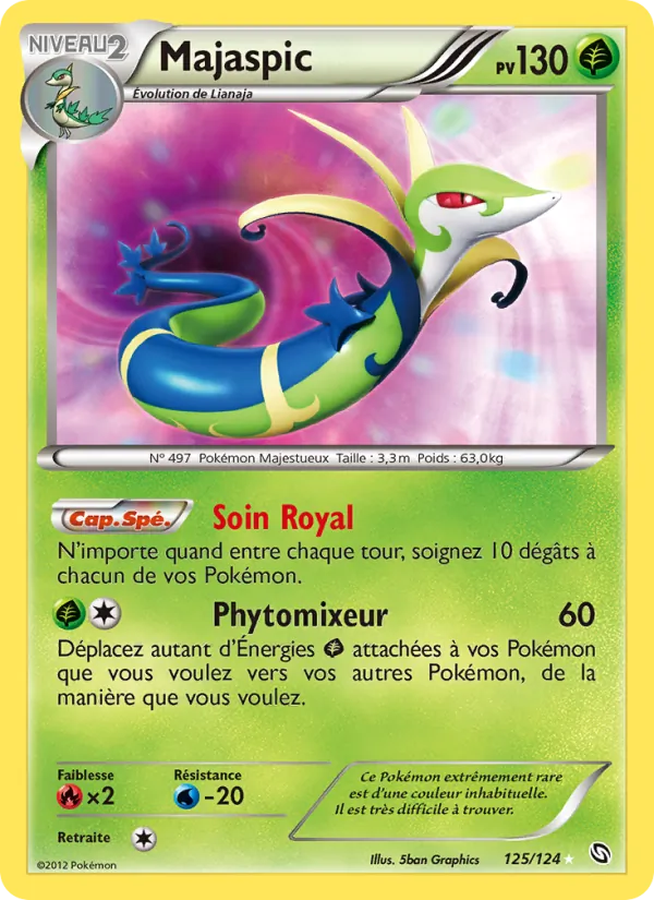 Carte Pokémon Majaspic de l'extension Dragons Éxaltés
