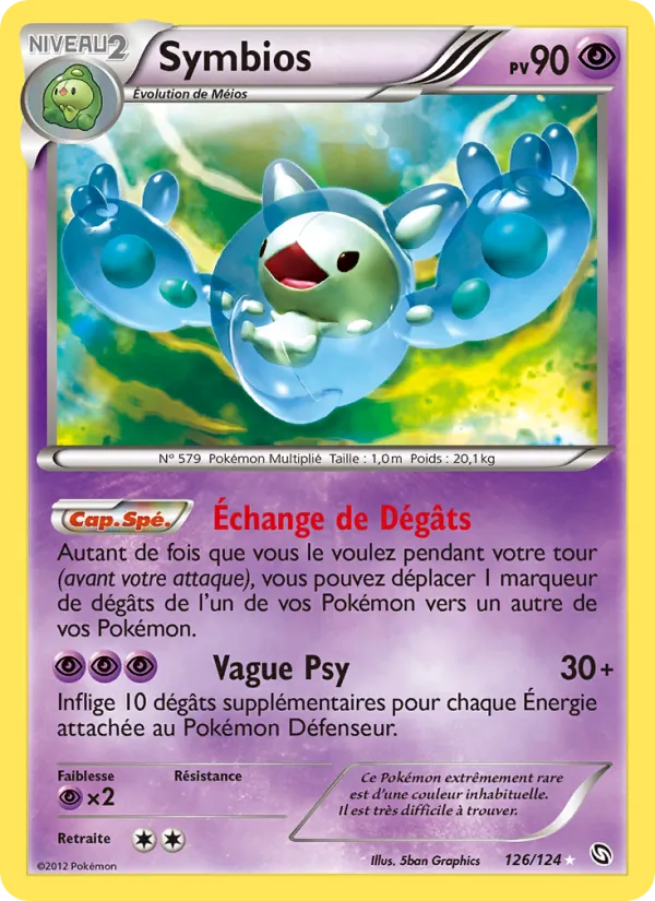 Carte Pokémon Symbios de l'extension Dragons Éxaltés