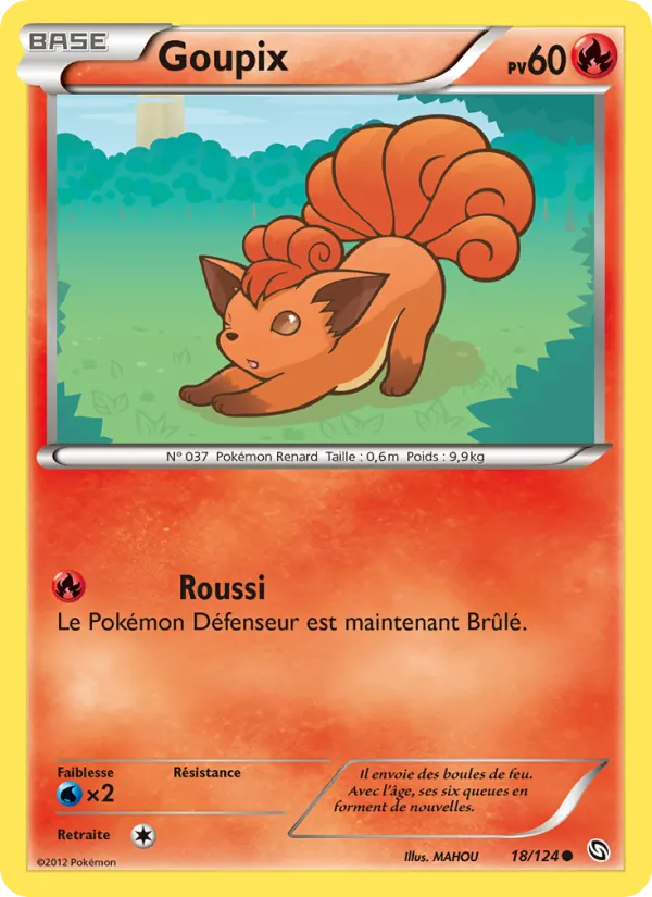 Carte Pokémon Goupix de l'extension Dragons Éxaltés