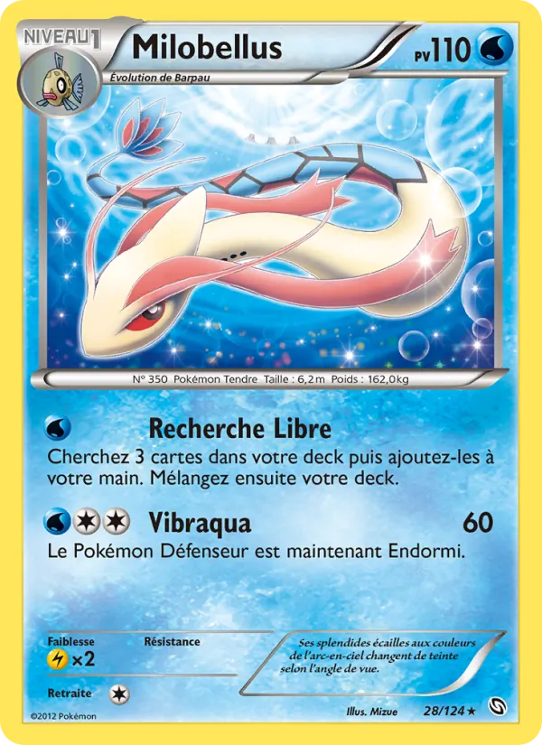 Carte Pokémon Milobellus de l'extension Dragons Éxaltés